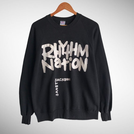 Vintage Rhythm Nation Janet Jackson Spellout Logo