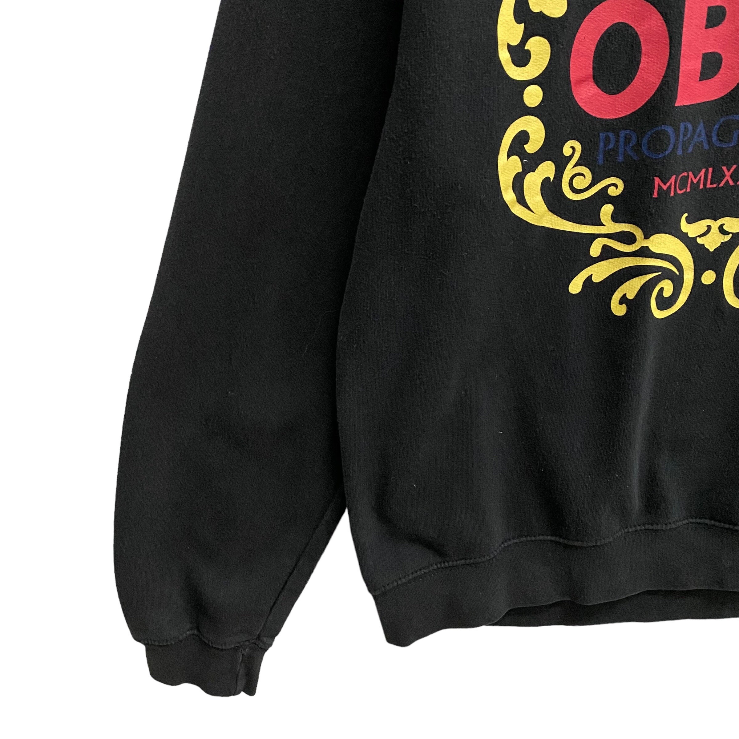 Vintage Obey Sweatshirt Crewneck Spellout Multicolour Obey