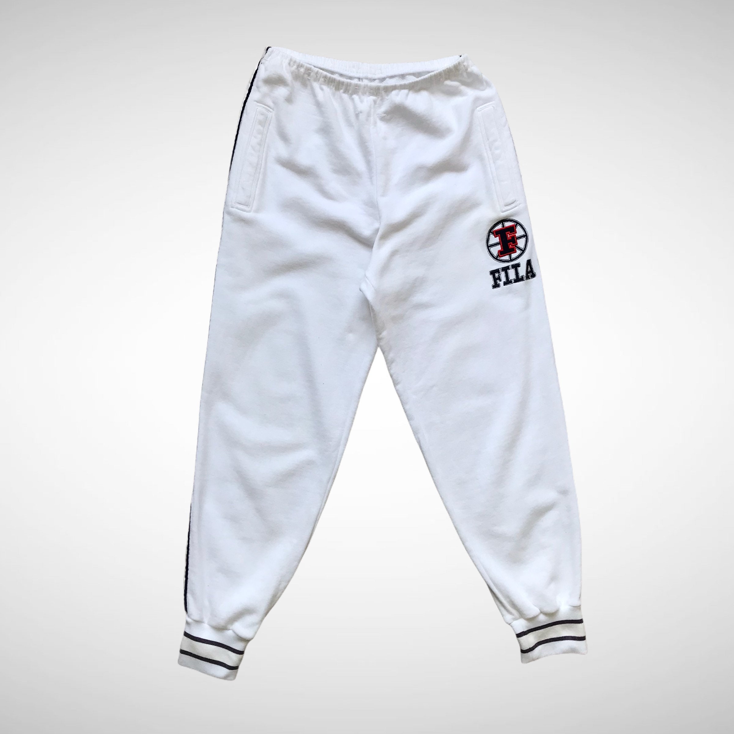 FILA Unveils Cozy Navy Taped Logo Jogger Pants