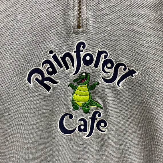 Vintage Rainforest Cafe Grey Sweatshirt Size Smal… - image 3