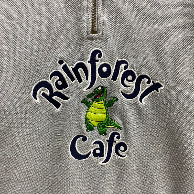 Vintage Rainforest Cafe Grey Sweatshirt Size Small Rain Forest Crewneck
