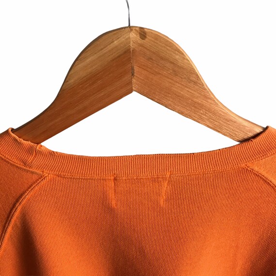 Vintage 90s Hang Ten Surfing Orange Sweatshirt La… - image 9