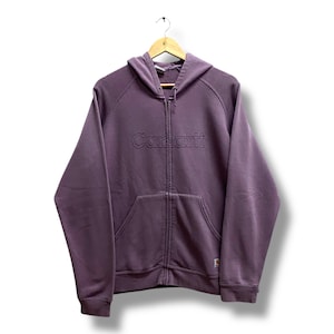 Vintage Y2K Carhartt Hoodie Women XLARGE Carhartt Crewneck Carhartt Sweater Pullover Streetwear Embroidered Logo Carhartt Workwear Jumper