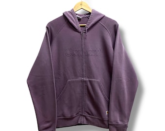 Vintage Y2K Carhartt Hoodie Women XLARGE Carhartt Crewneck Carhartt Sweater Pullover Streetwear Embroidered Logo Carhartt Workwear Jumper