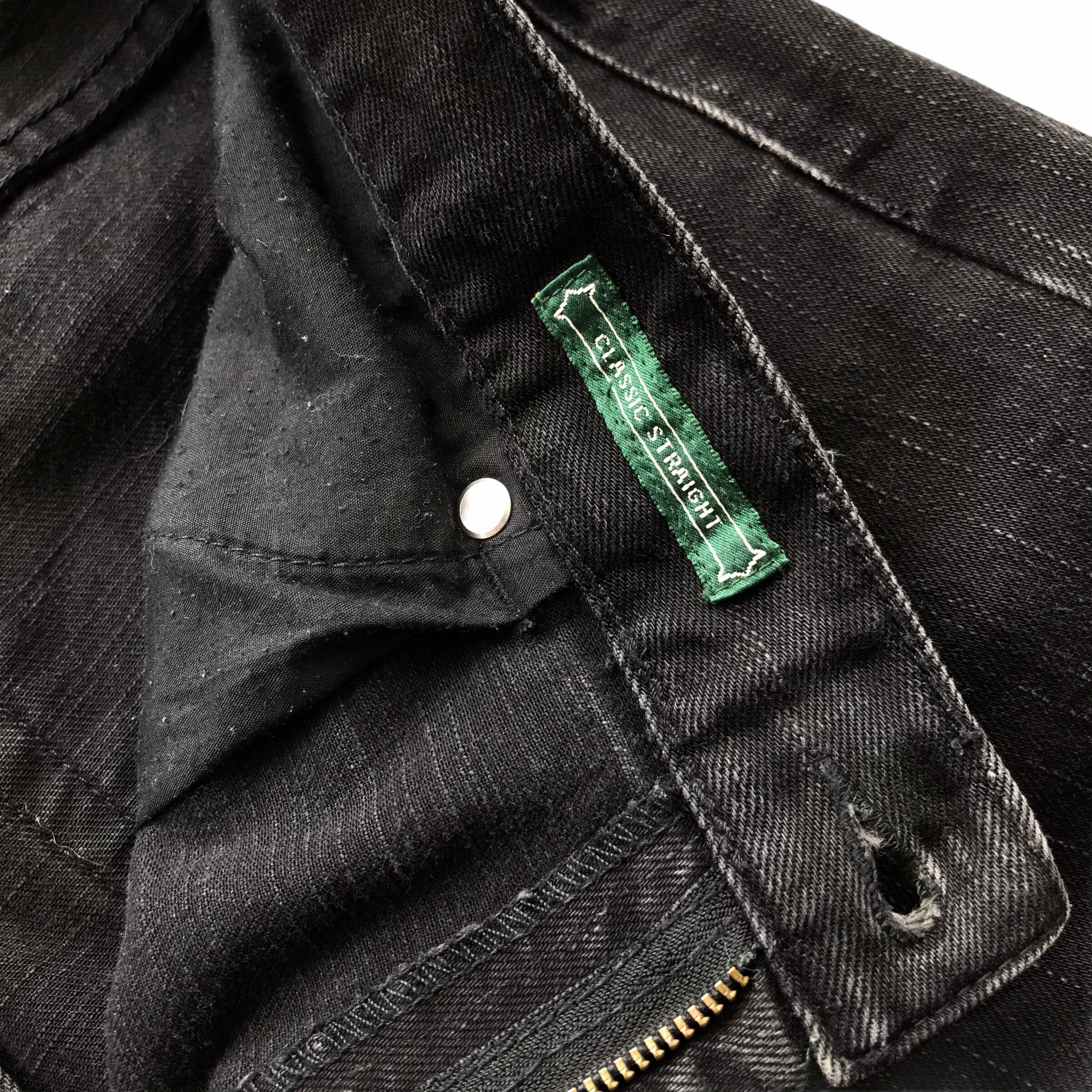 Vintage 90s Polo Ralph Lauren Classic Straight Black Denim | Etsy