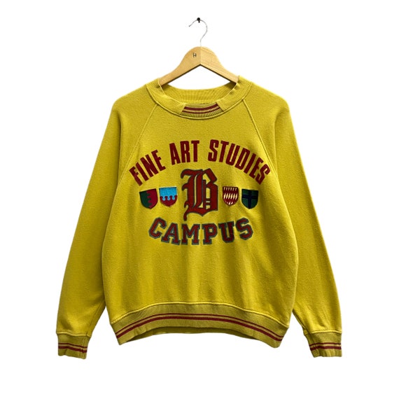 Vintage United Colors of Benetton Biglogo Print Crewneck