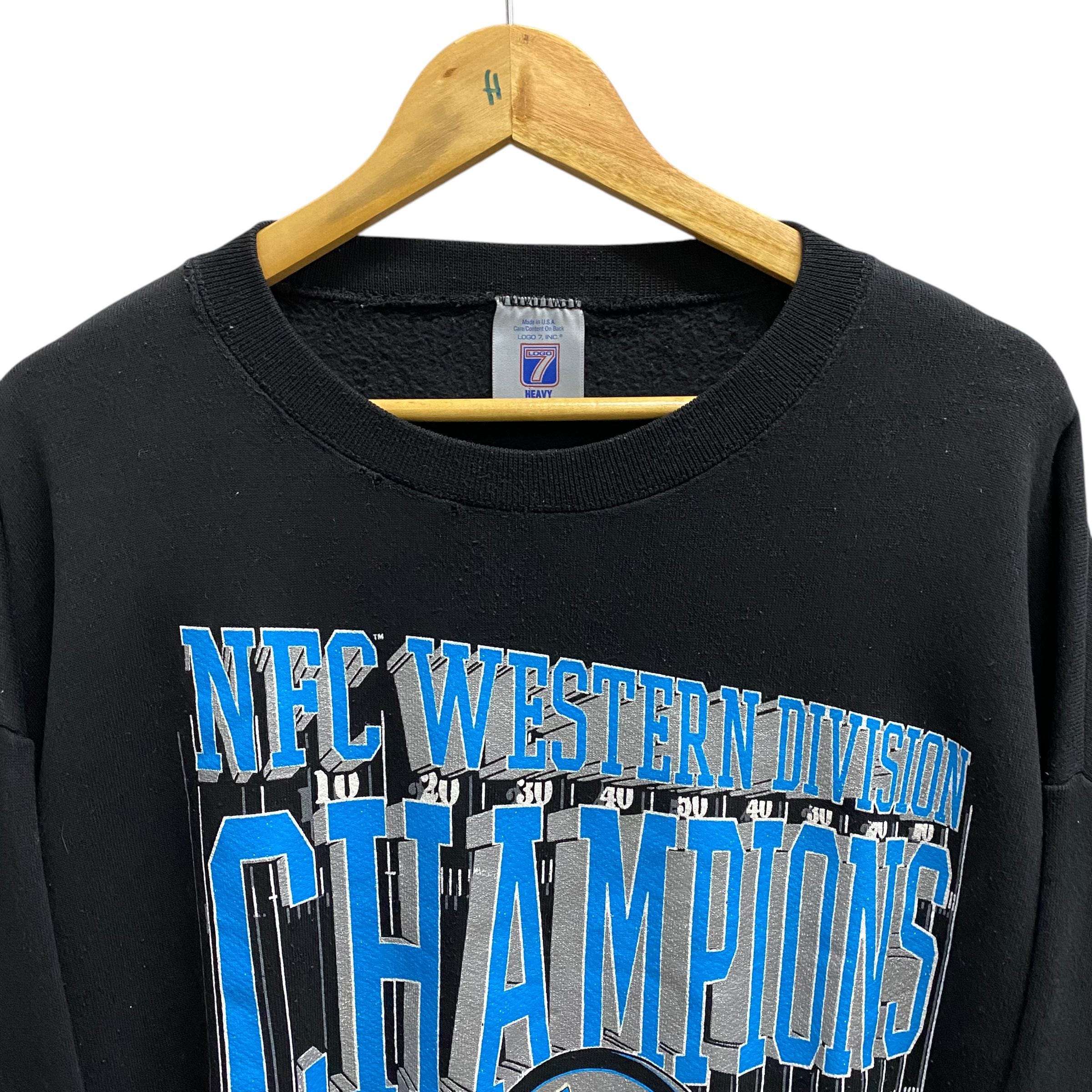 Vintage 90s Carolina Panthers NFC Western Division Champions Black