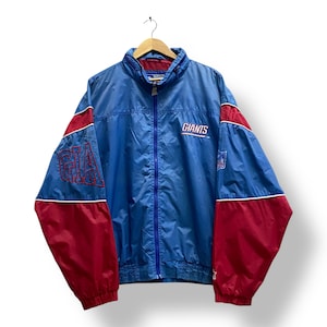 Vintage 90&#39;s New York Giants Hoodie Jacket XLARGE New York Giants Puffer Giants Sweater Pullover Sportswear NFL New York Giants Embroidered