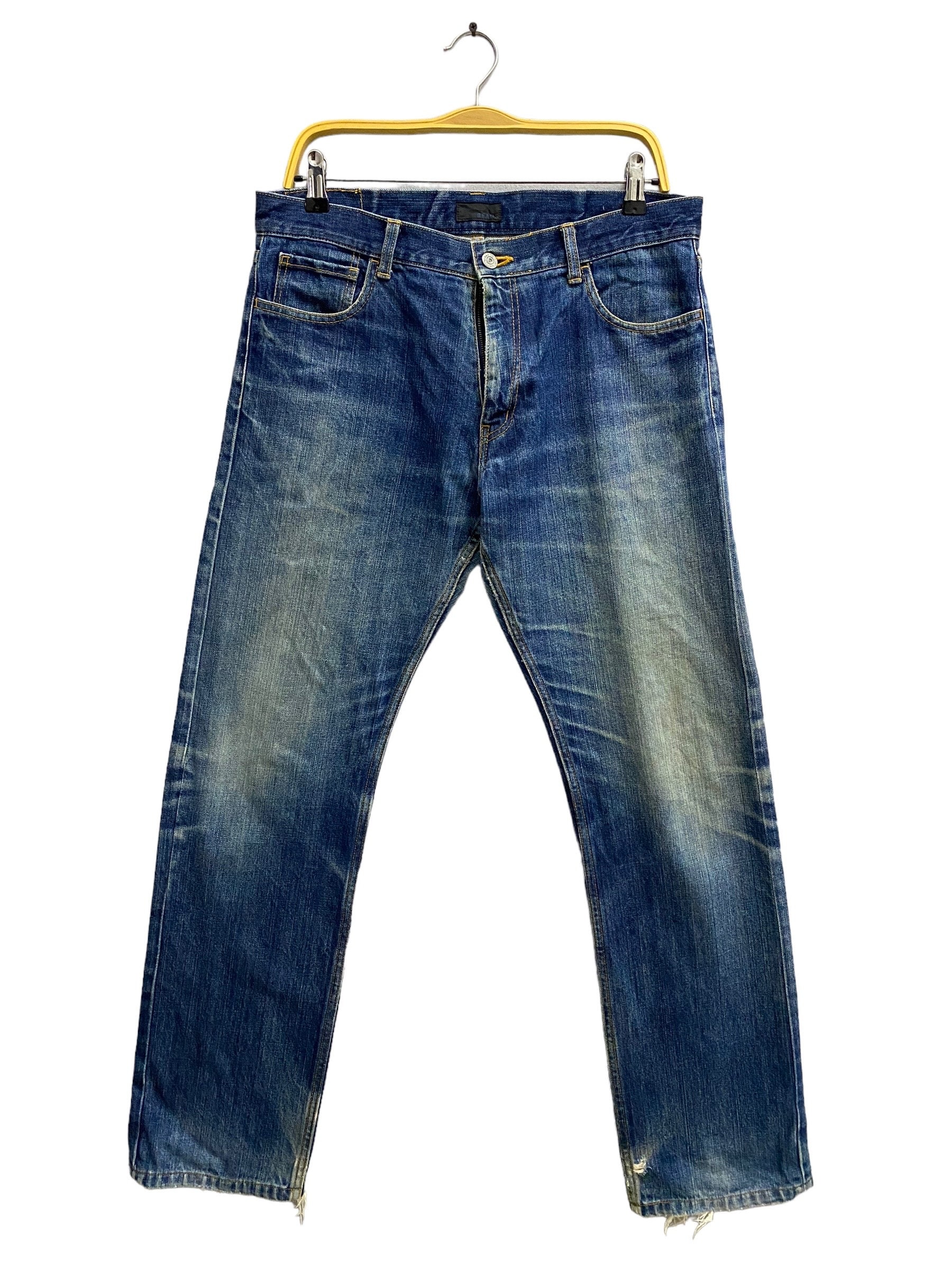 Vintage 90s Beams Japan Blue Jeans Size 32 Non Selvedge