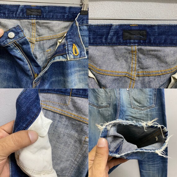 Vintage 90s Beams Japan Blue Jeans Size 32 Non Se… - image 10