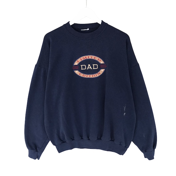 Vintage Dad Limited Edition Navy Sweatshirt Size Large Dad