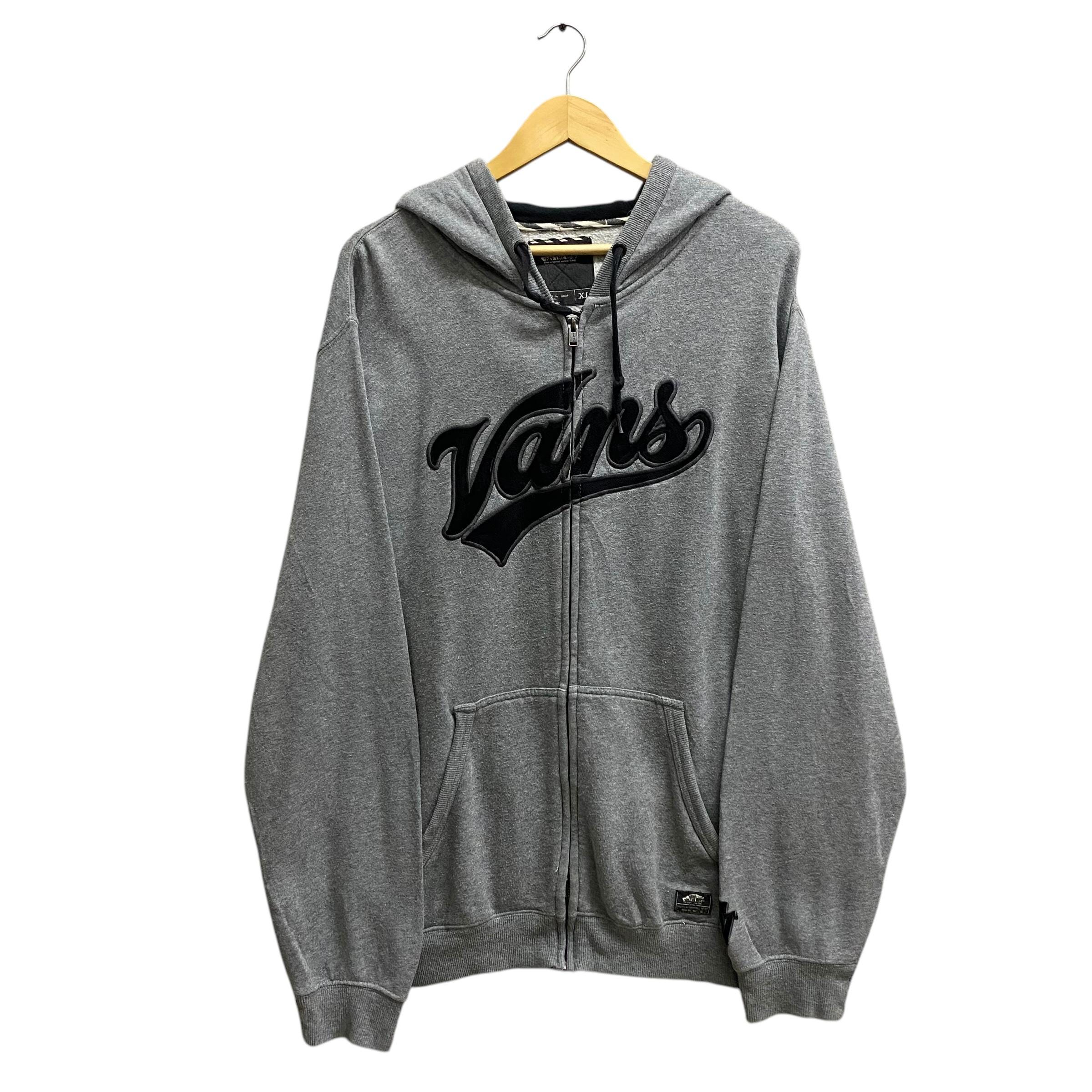 Vintage 00's Vans of the Wall Grey Hoodie Unisex Zipper