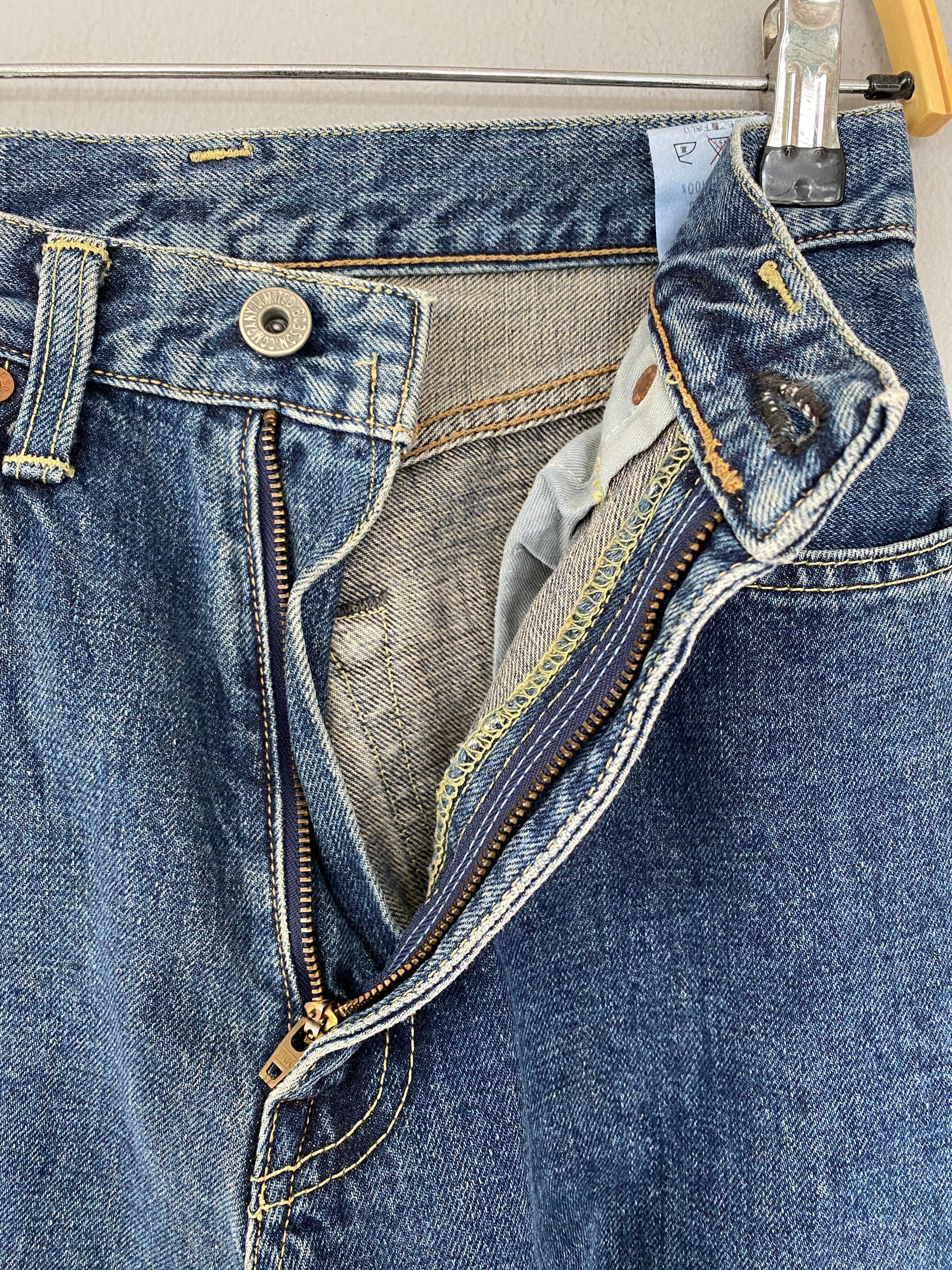 Vintage Bobson Blue Jeans Size 26 Bobson Jeans Zipper Fly Bobson