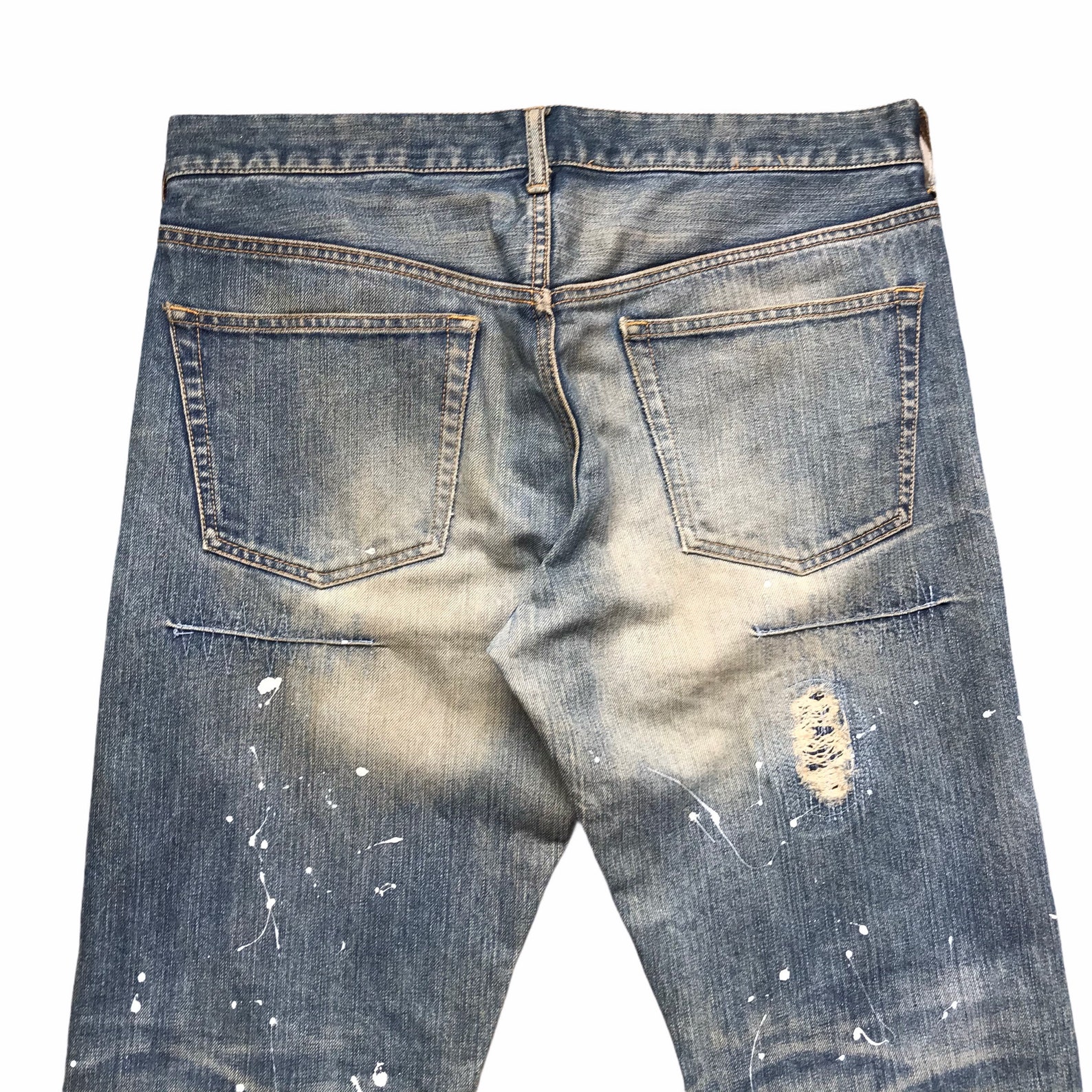 Vintage Takeo Kikuchi Distressed Denim Blue Jeans Faded Wash - Etsy UK