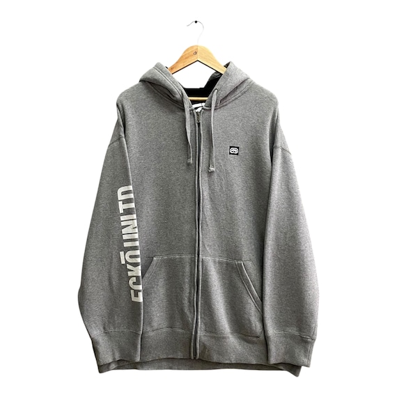 Sudadera con capucha holgada gris Ecko Function Unltd vintage Y2K