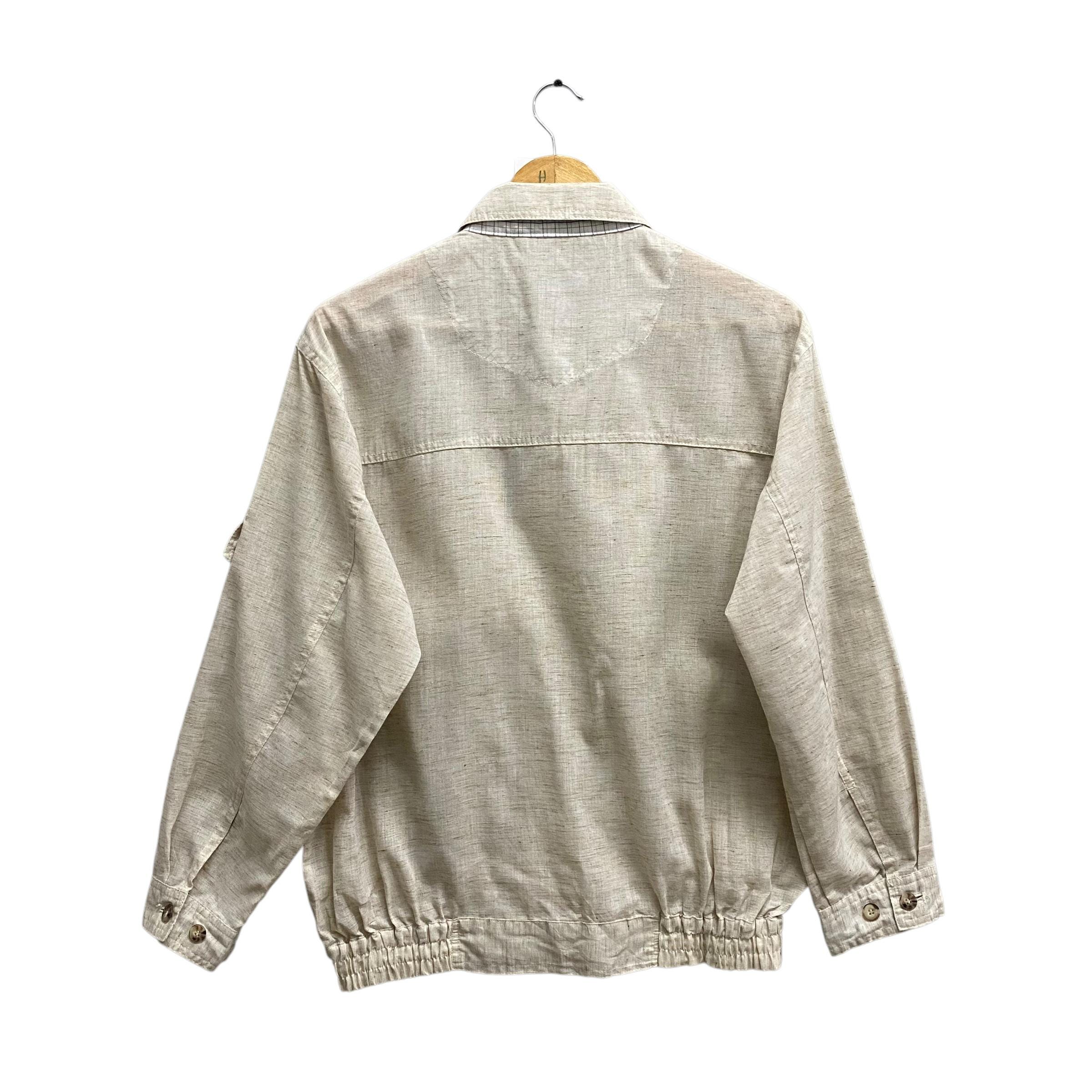 Vintage 90s Claudio Valentino Paris Harrington Jacket MEDIUM 