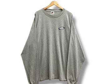 Vintage Nike Swoosh Grey T Shirt XLarge Retro 90s Nike Logo Tee Classic Nike Streetwear Embroidery Logo Nike Jumper Size XL
