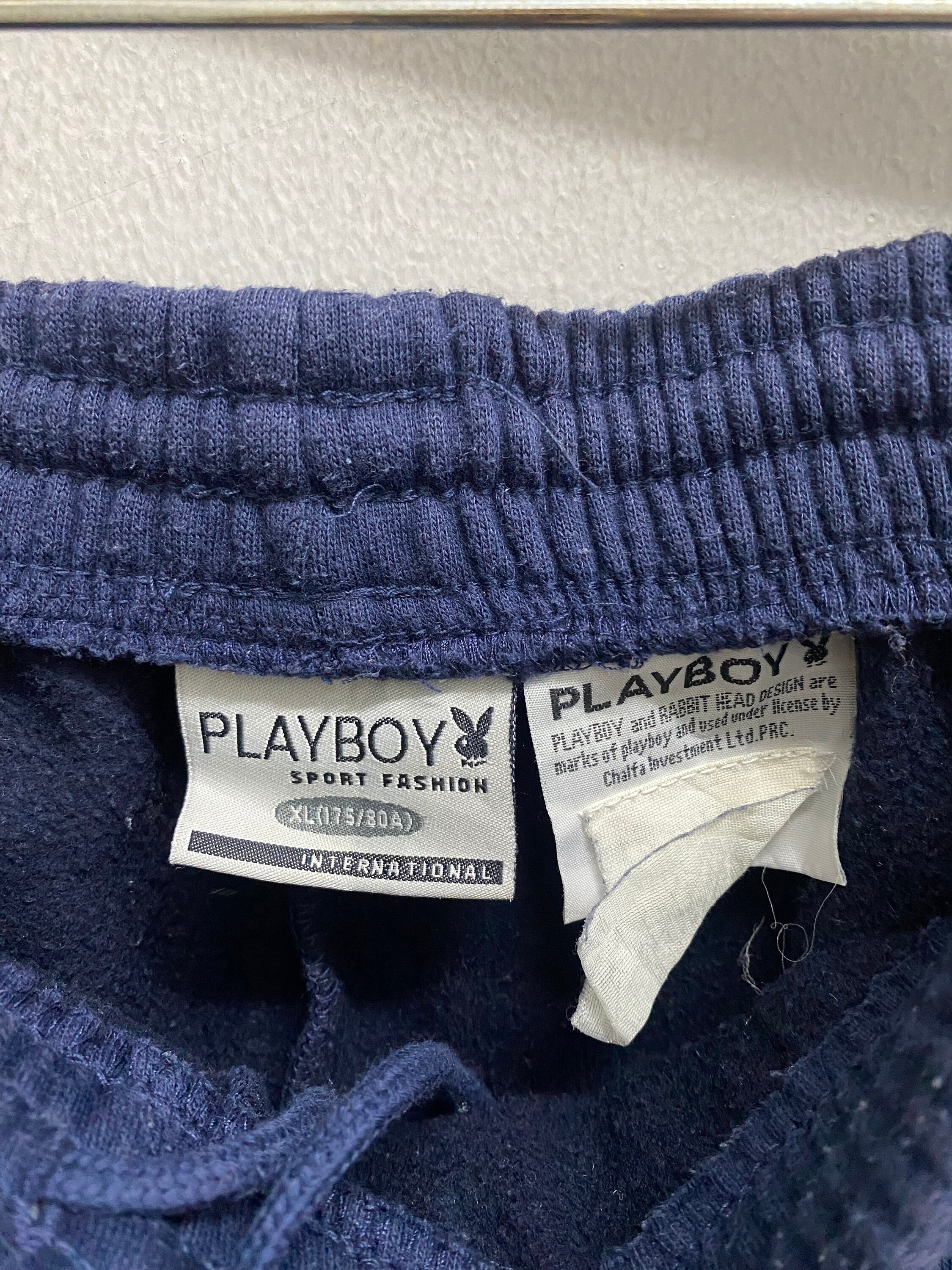 【人気商品！】 Vintage 00s Playboy Navy Sweatpant Size Xlarge Playboy コレクション