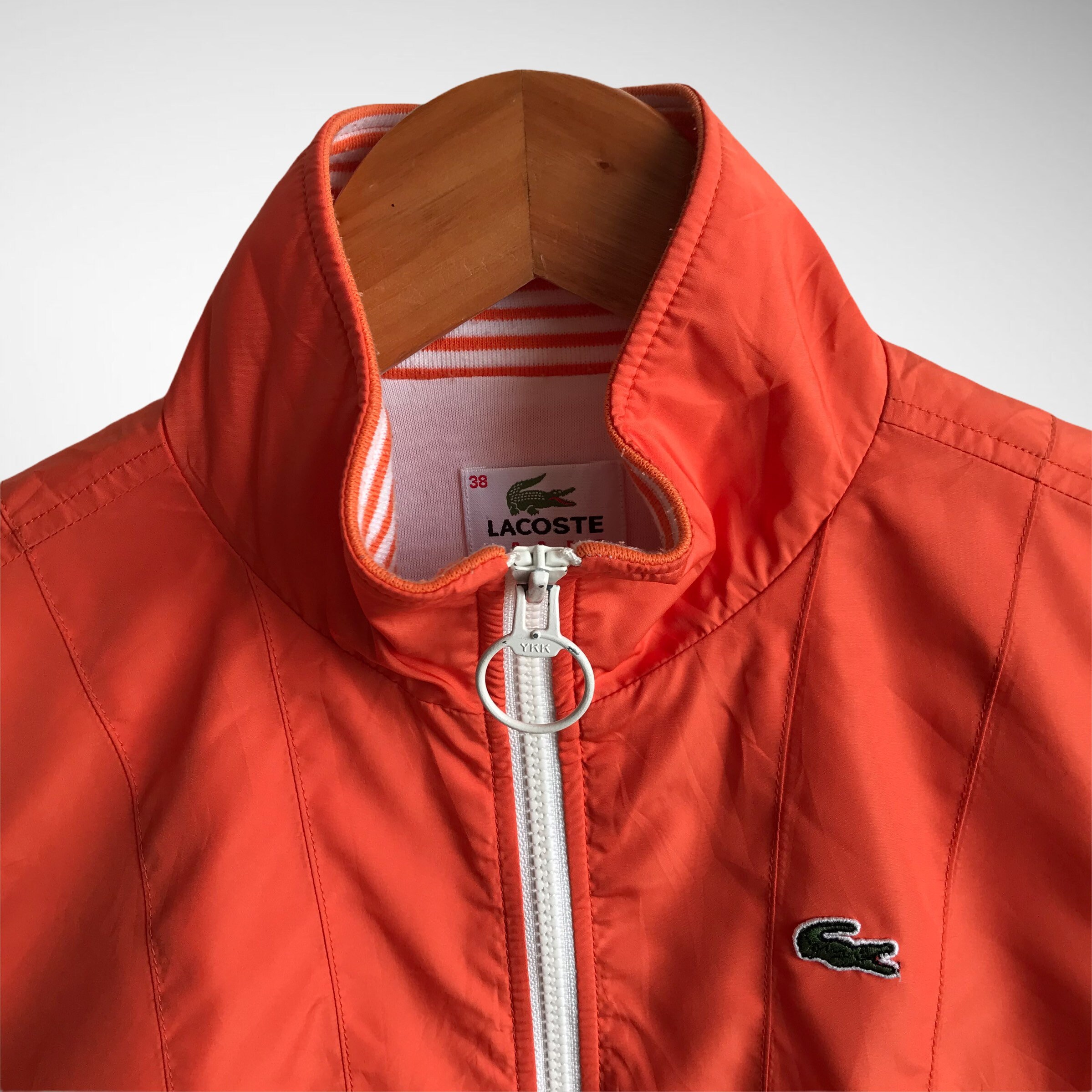 Vintage 00s Lacoste Sport Orange Windbreaker Kids Size Small Vintage 00s Lacoste Sport Orange Windbreaker Kids Size Small