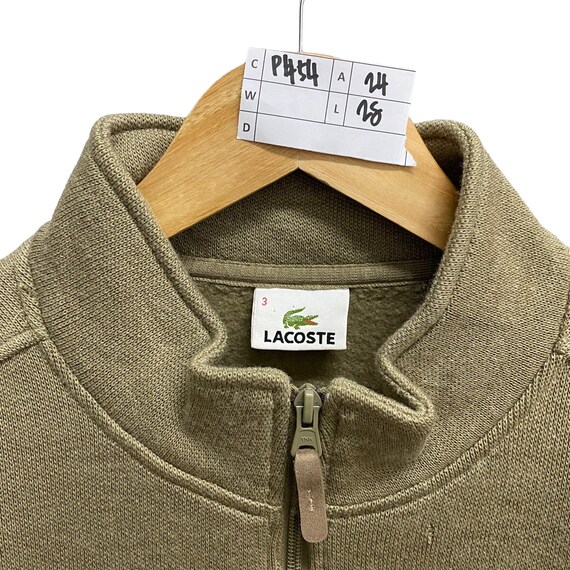 Vintage Lacoste La Chemise Brown Sweatshirt Size … - image 8
