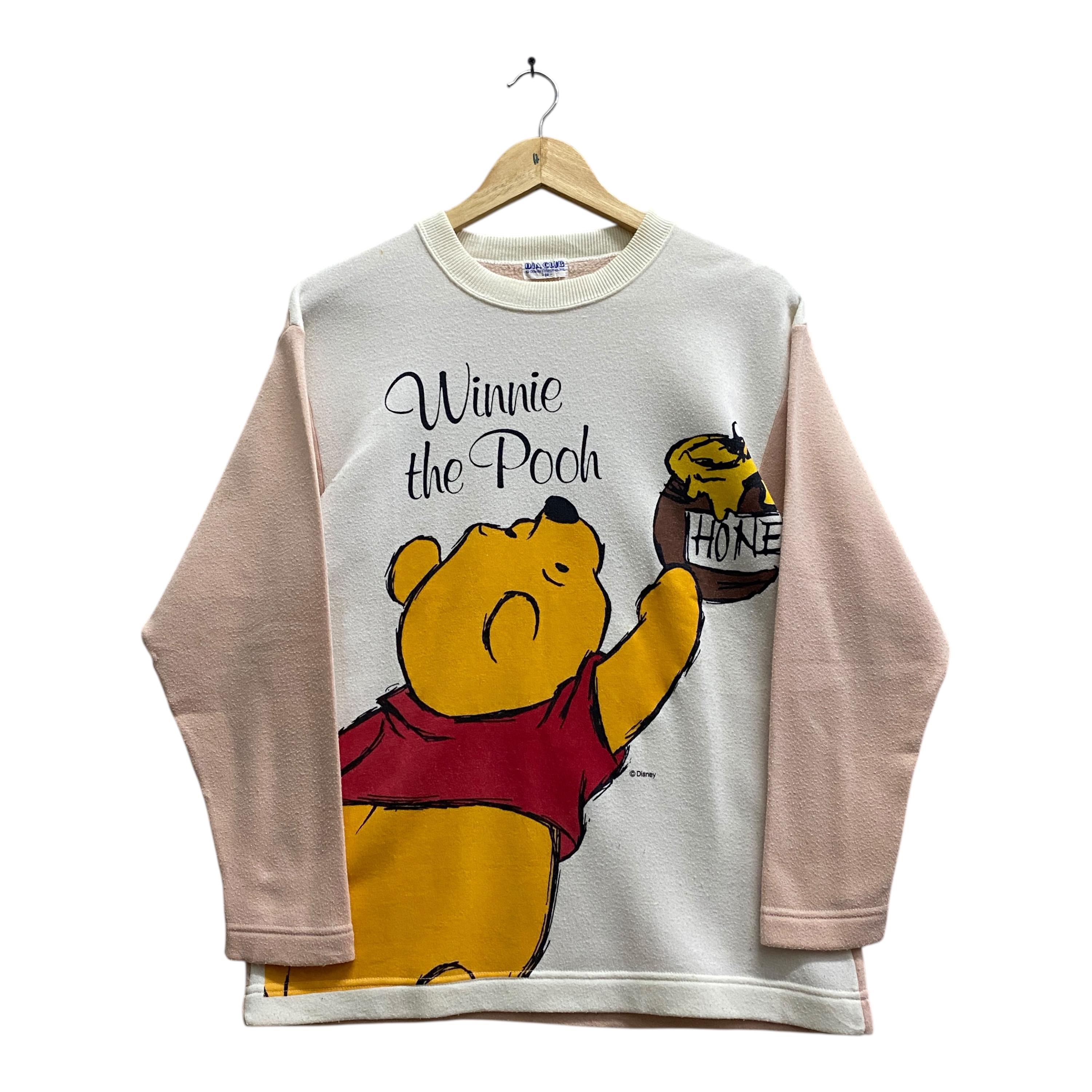 Vintage 90's Winnie the Pooh Two Tone Sweatshirt MEDIUM Winnie the