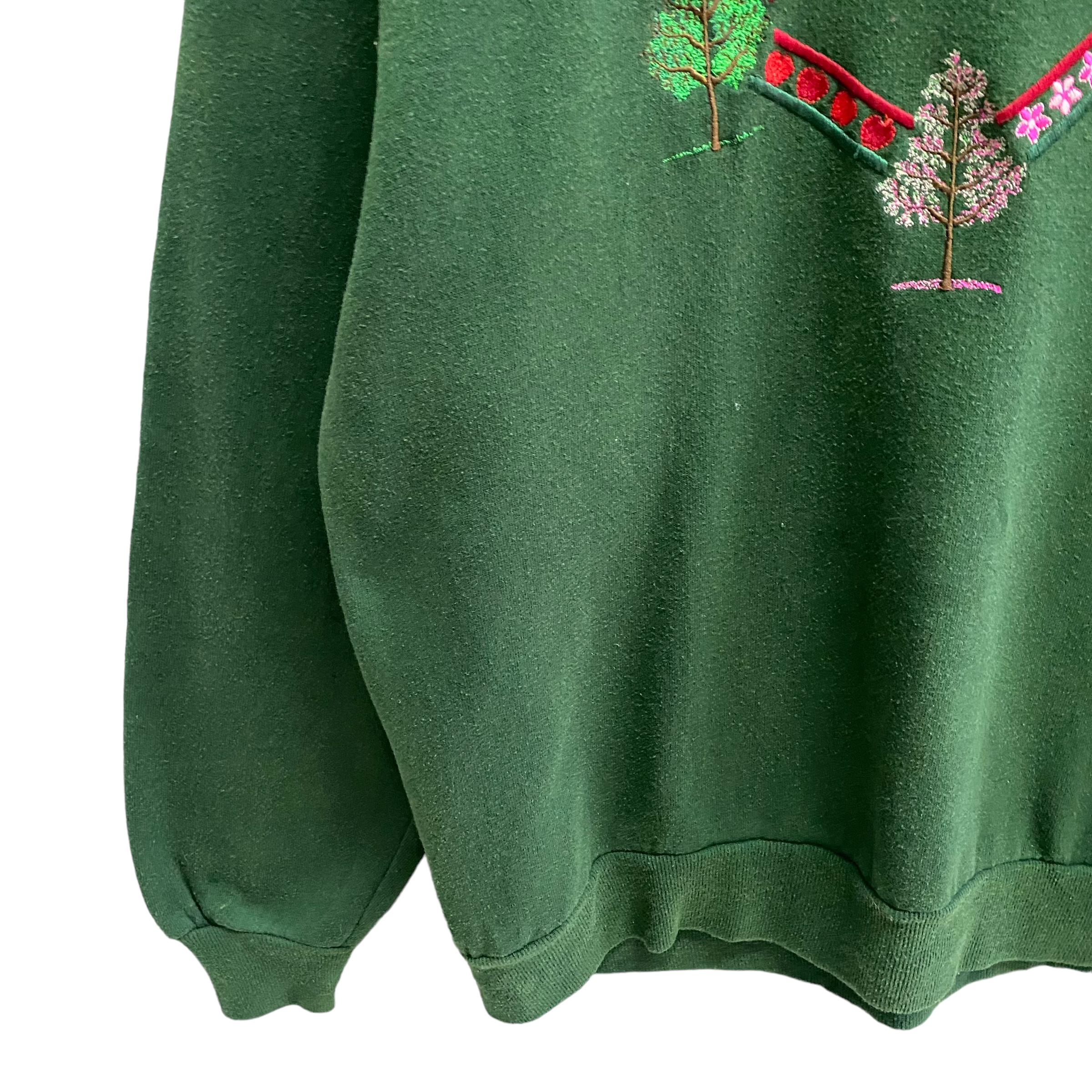 Felpa Di Natale Uomo Con Stampa Santa Fox E Animali Selvatici – Maglione Albero Luce (The Clothing Shed)
