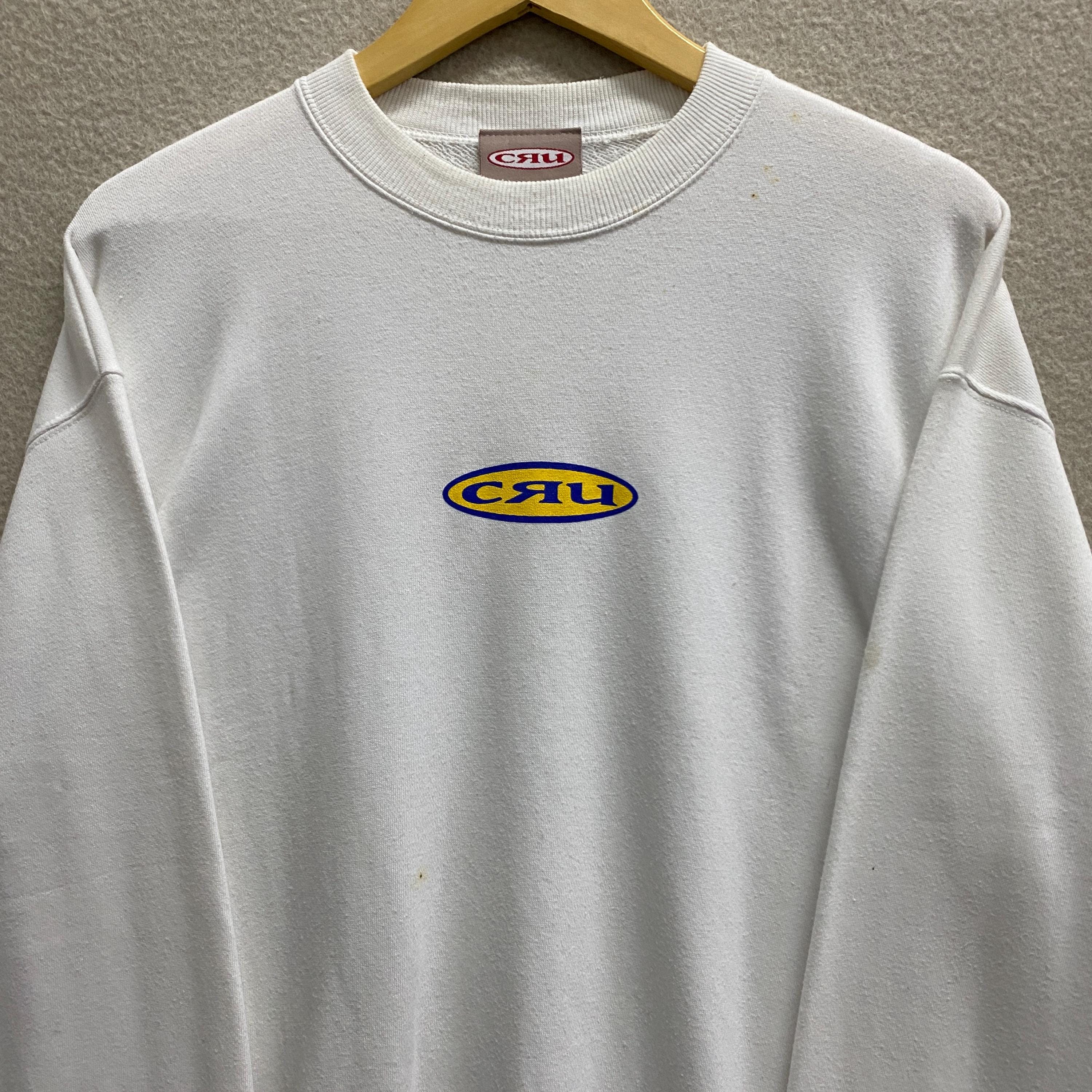 90年代ヴィンテージのCru Surfホワイトスウェットシャツ、LサイズのCru 