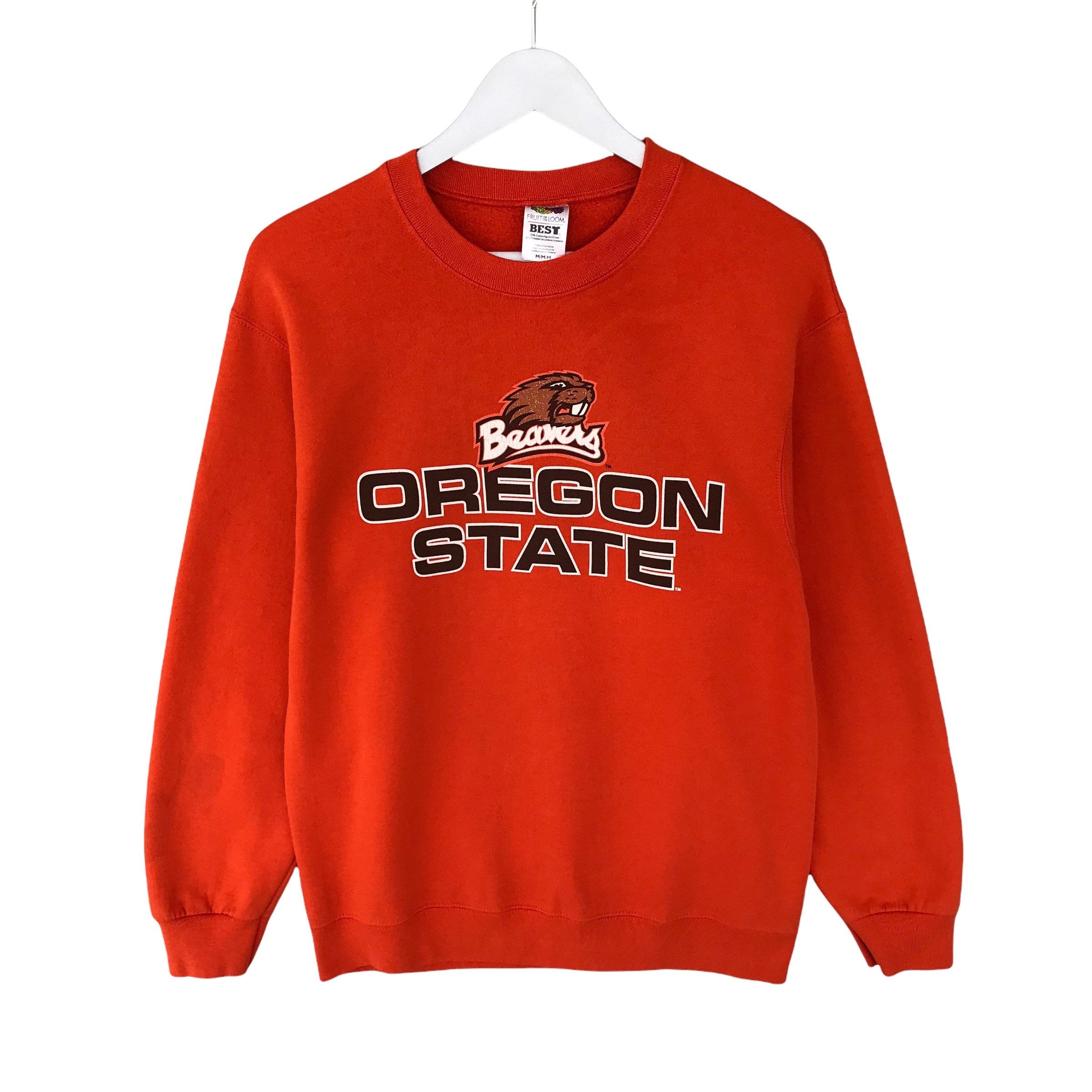 Vintage Oregon State University Orange Sweatshirt Medium Beavers