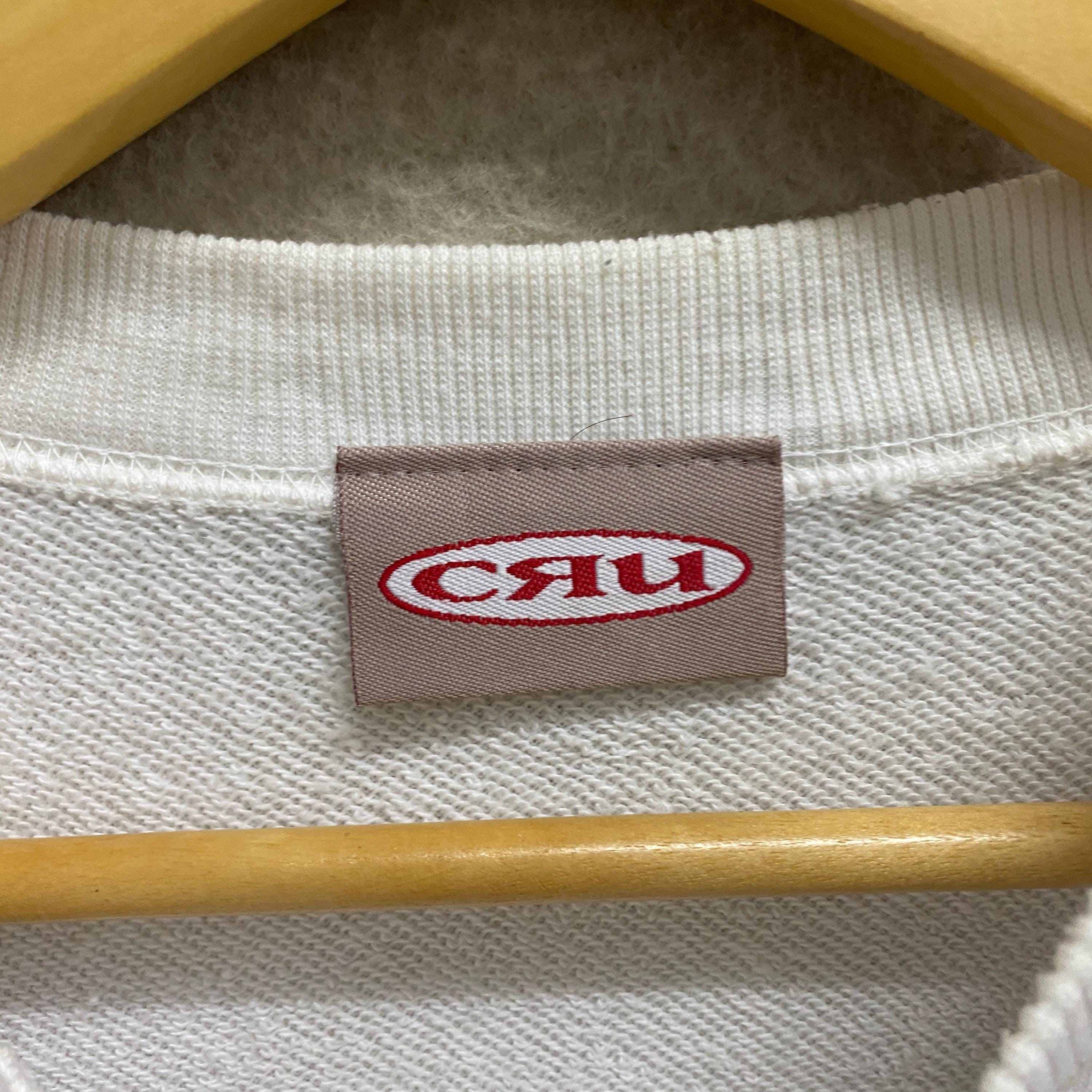 90年代ヴィンテージのCru Surfホワイトスウェットシャツ、LサイズのCru 