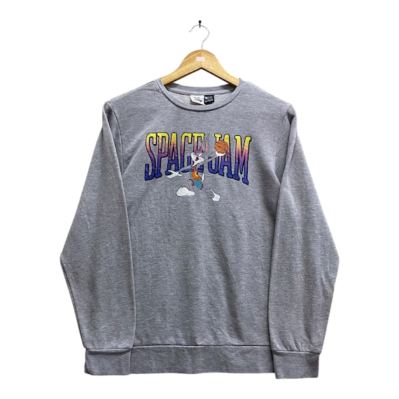 Buy Vintage Y2K Space Jam Grey Sweatshirt Women XLARGE Space Jam 