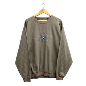 Vintage First Of America klassieke golf bruin sweatshirt grote golf golf sport trui met ronde hals trui trui golfclub geborduurd logo trui
