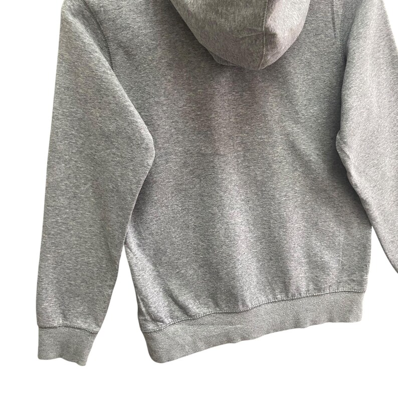 Sudadera con capucha vintage Nike Air Jordan Fly Grey para niños, talla L, con logo Jump Man, estilo urbano juvenil Y2K. imagen 7