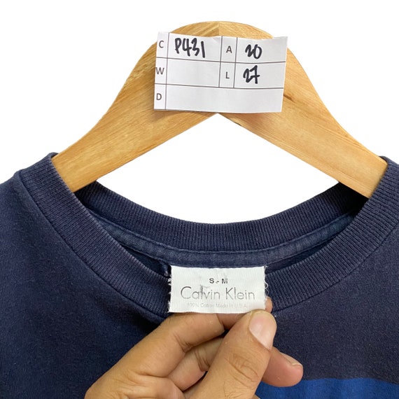 90s Calvin Klein Embroidery Sweat Vintage 90s Calvin Klein embroidered single stitch