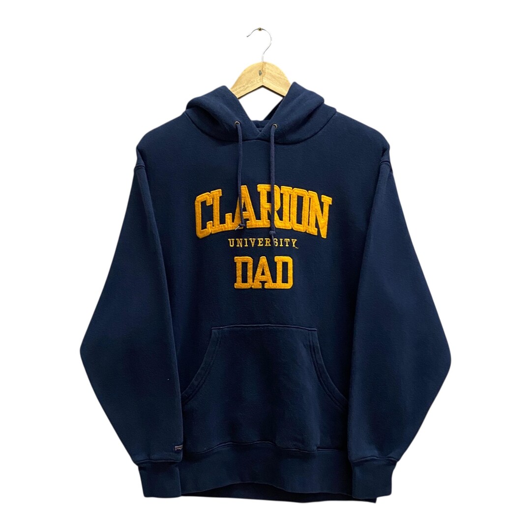 Vintage Clarion University Dad Hoodie Medium Retro College