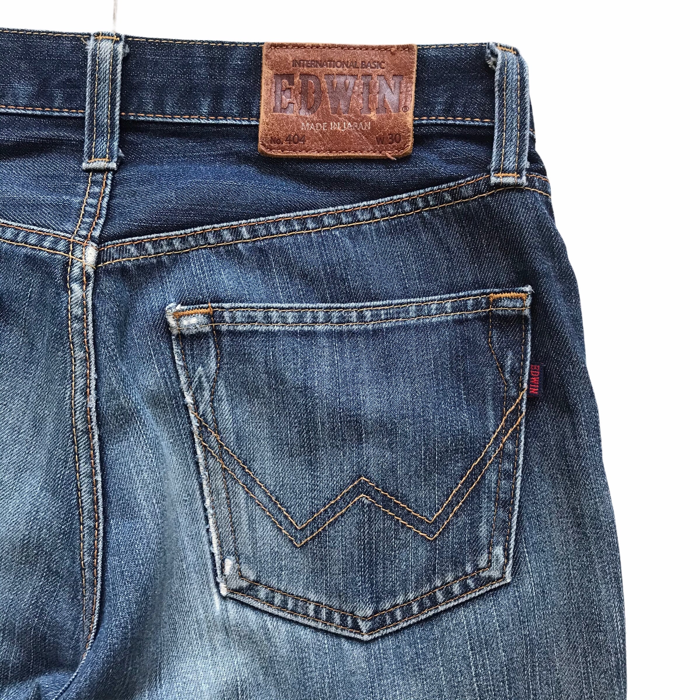 Vintage Edwin Internasiol Basic Non Selvedge Jeans Distressed | Etsy