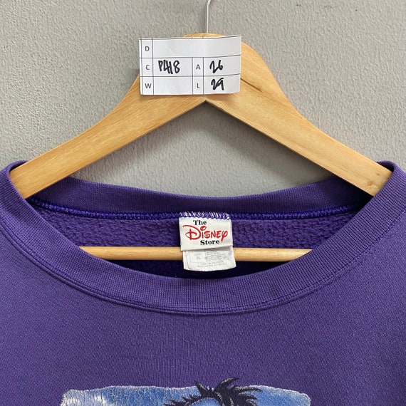 Vintage The Disney Store Eeyore Purple Sweatshirt… - image 9