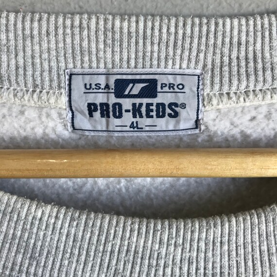 Vintage Pro Keds Soft Grey Sweatshirt Oversize 4large Pro