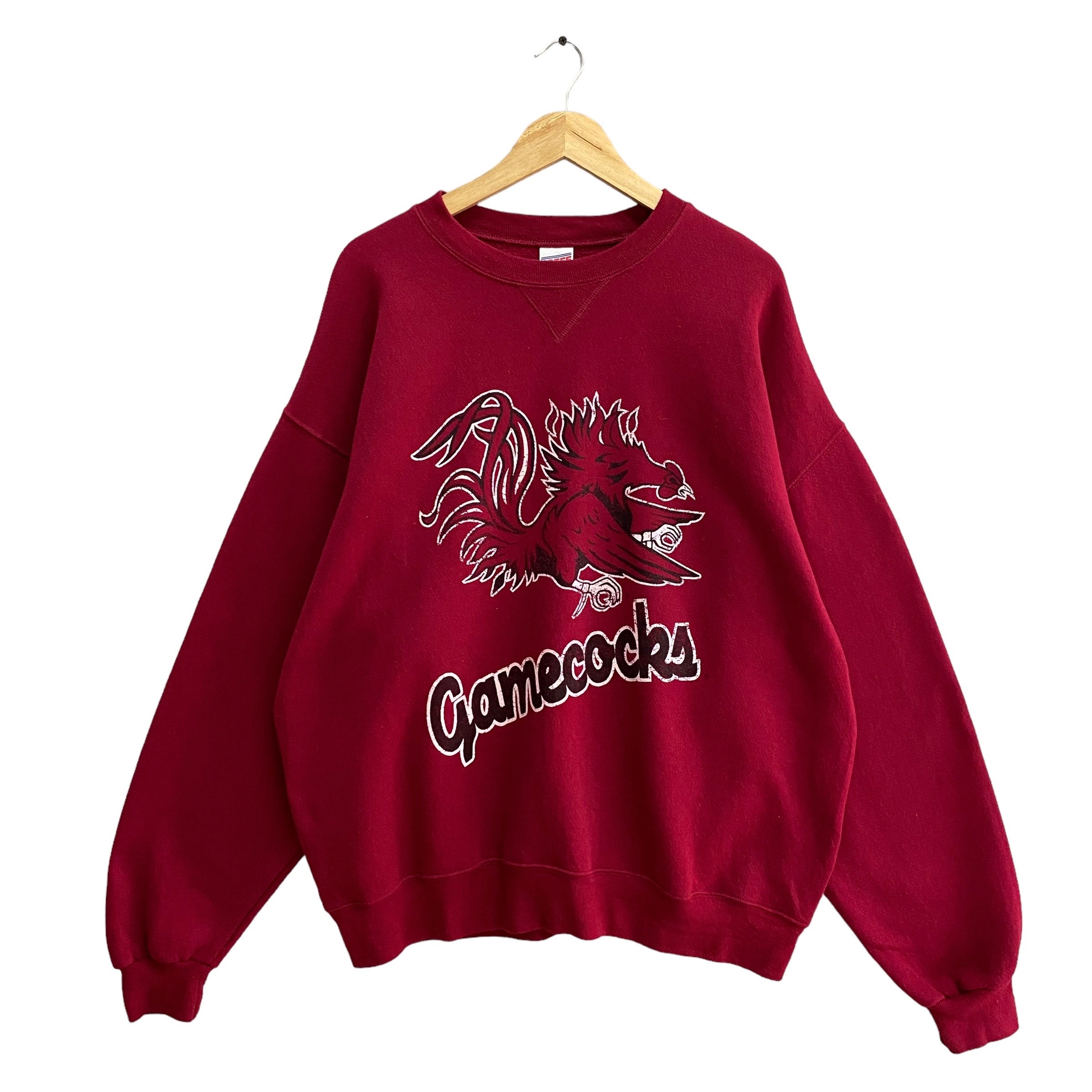 Vintage University South Carolina Red Sweatshirt Xlarge South Carolina Crewneck Carolina Sweater Pullover South Carolina Gamecocks Jumper