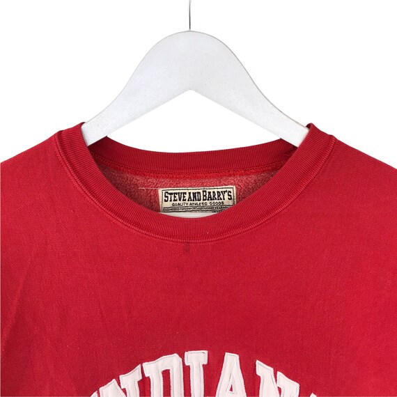 Vintage 90s Indiana University Red Sweatshirt Sma… - image 2