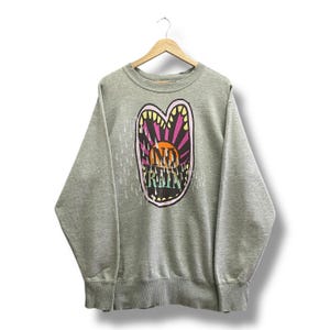 Vintage Y2K The North Face No Rain Grey Sweatshirt MEDIUM The North face Crewneck The North Face Outdoor Sweater Pullover Print Logo Jumper