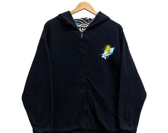 Vintage Y2K Japanese Brand Hoodie SMALL Japanese Grafifi Crewneck