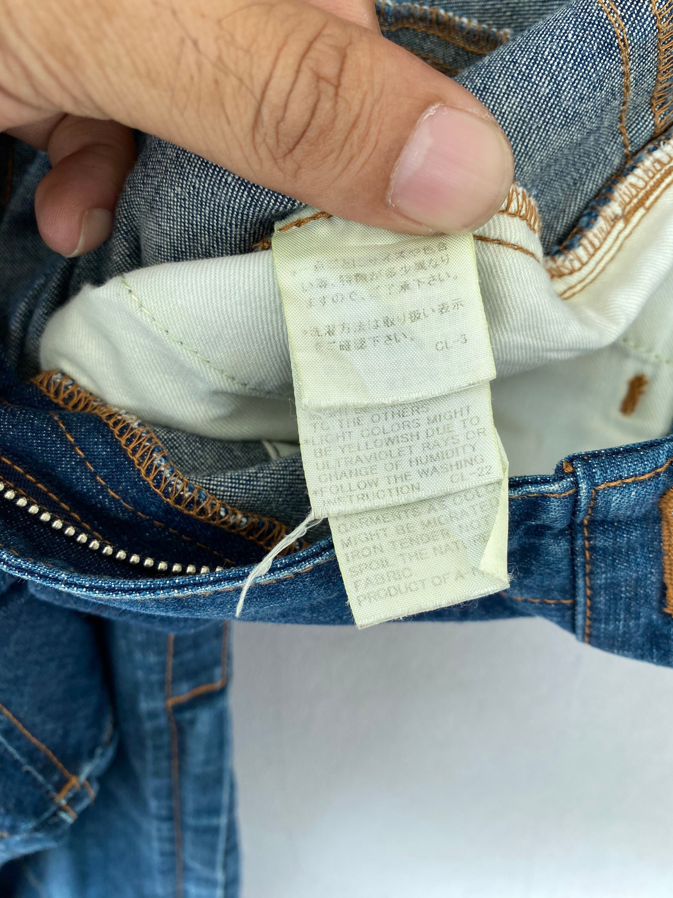 Vintage Cabane De Zucca Blue Jeans Women Size 31 Cabane De