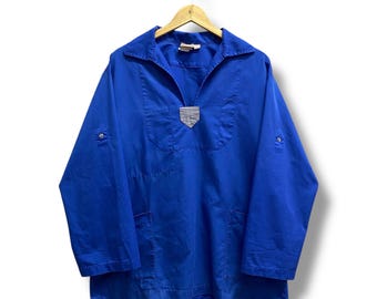 Vintage Matisse Blue Atelier Chore Coat | Unisex Bright Cobalt