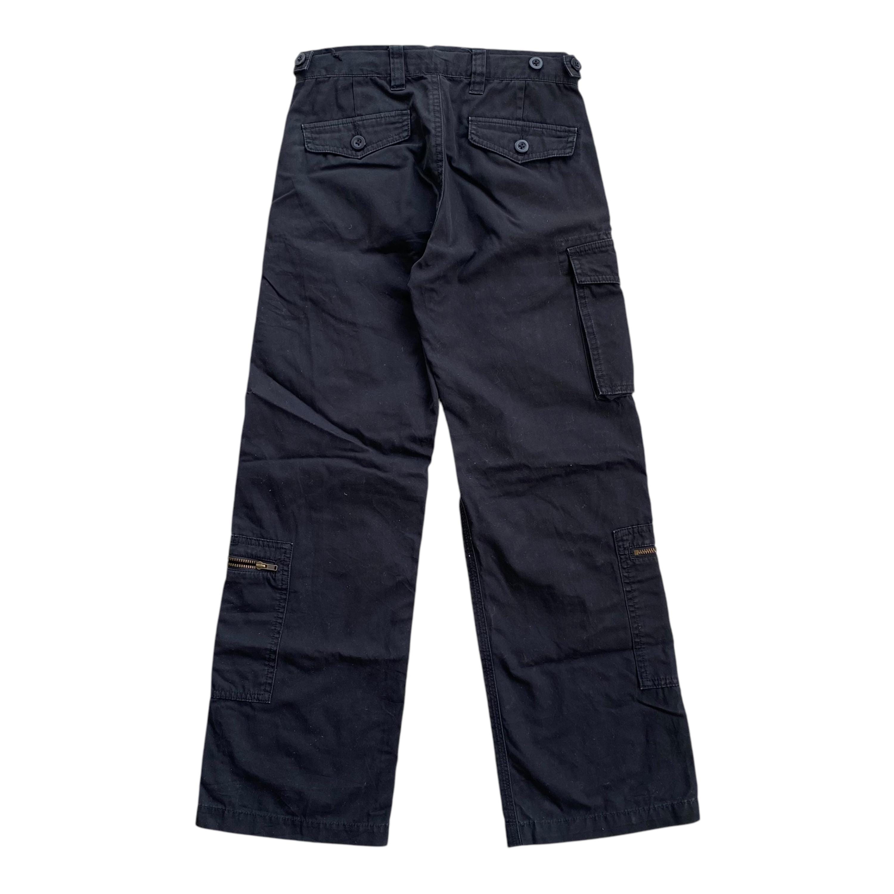 Vintage 90's Polo Ralph Lauren Black Cargo Pant Kids Size