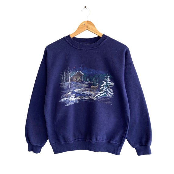 Vintage Northern Reflections Navy Sweatshirt Smal… - image 1