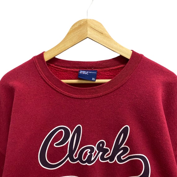 Vintage Clark College Red Unisex Sweatshirt Xlarge College