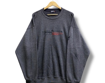 Vintage 90's Kangol Sports Grey Unisex Sweatshirt 4L Kangol Sports Crewneck kangol Sports Sweater Pullover Spell Out Embroidered Logo Jumper