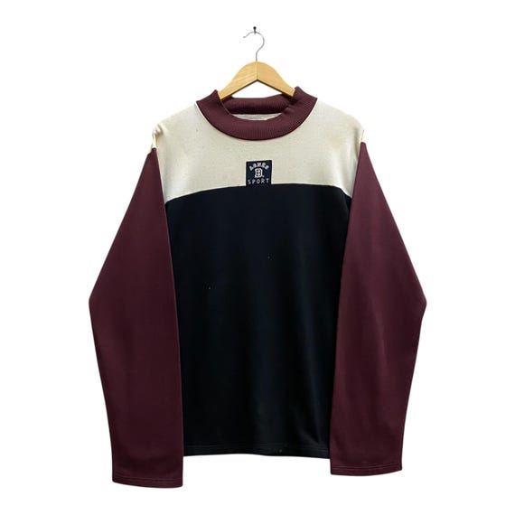 Agnès b., Vintage Agnes B Colour Block Sweatshirt XLarge Designer Streetwear Printed Size XL