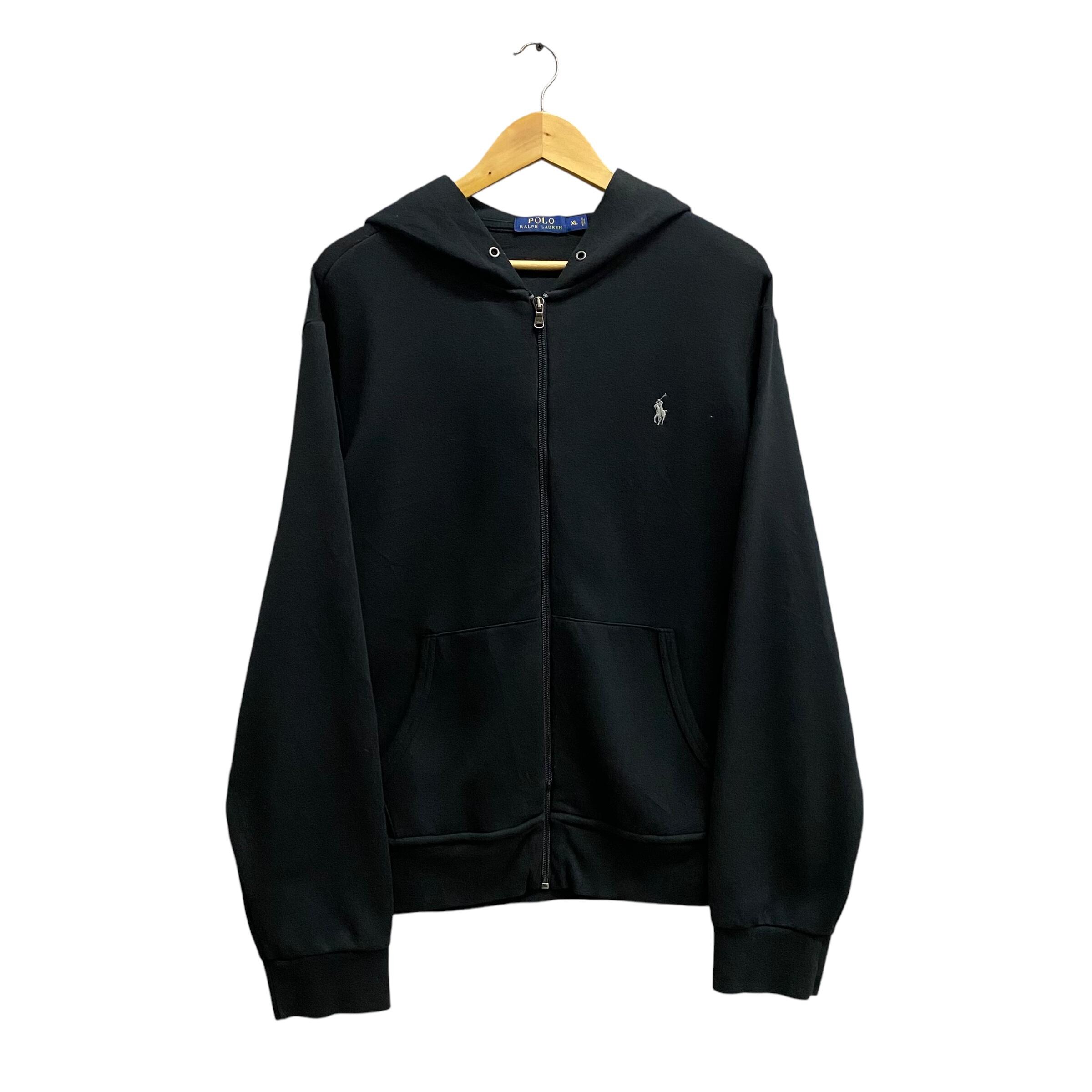 Vintage thick cotton ralph lauren polo zip up pullove sale