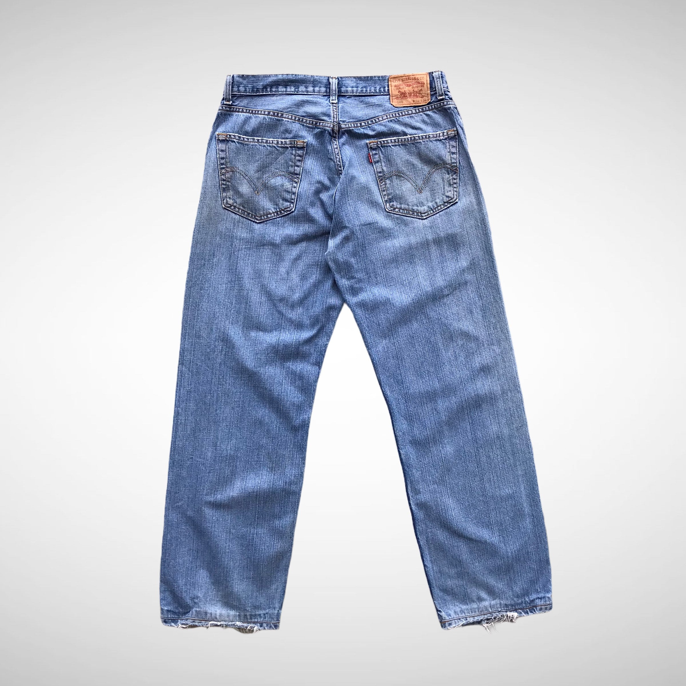 Vintage 00s Levis 569 Light Blue Size 34 Levis Zipper Front